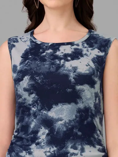 Kinjo Sibori Lycra Party Wear Western Dress for women