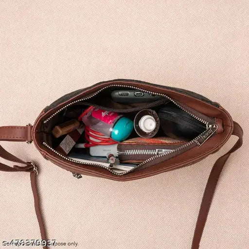 Zouk Multicolor Mandala Print U-Shaped Sling Bag