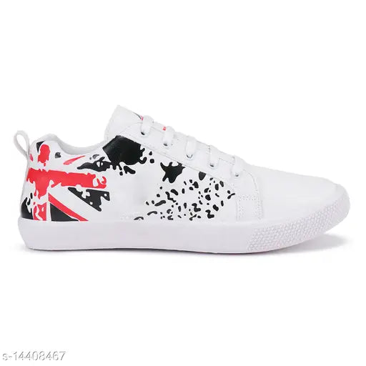 Bersache Men White Casual Sneakers Shoes