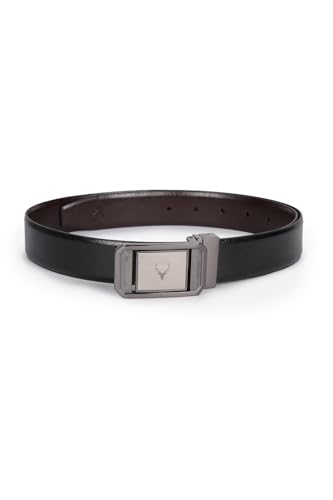 Men Black Solid Formal Belt
