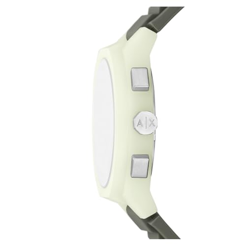 Armani Exchange Sync Green Quartz Silicone Watch AX4171