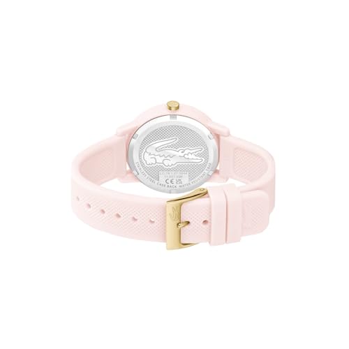 Lacoste Lacoste.12.12 Qtz Basic Pink Round Dial Women's Watch|Silicone Material|Multi Color Band - 2001318