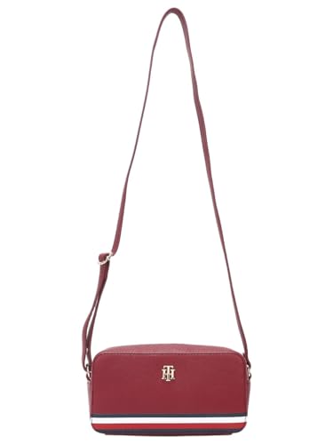 Solid Red Pu Sling Bag
