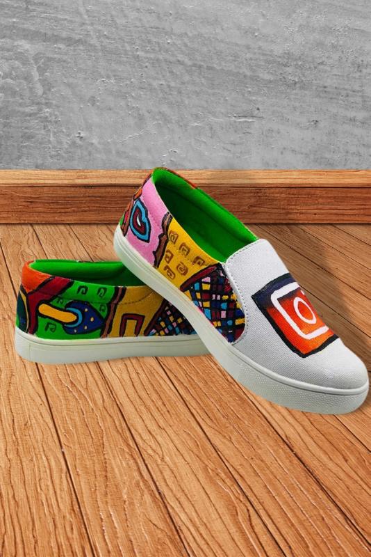 instalovers Hand Printed Shoe - SaumyasStore