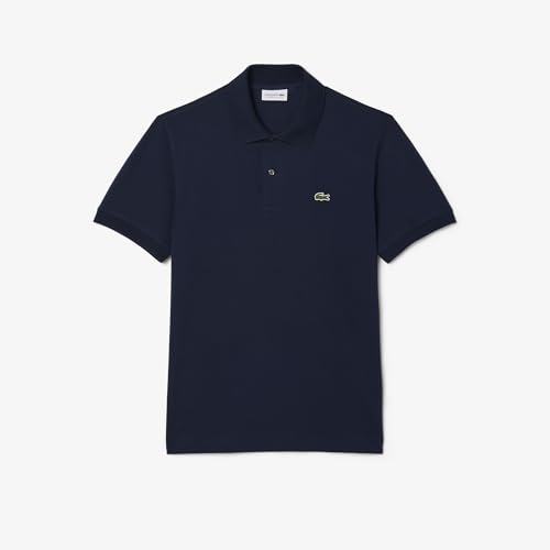 Lacoste Men's Solid Classic Fit Polos (PH9851166_Navy Blue