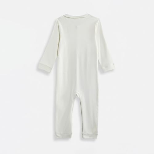 Mothercare Baby-Girls Printed Full Sleeves Sleepsuit - Off-White