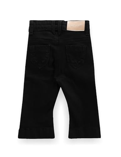 U.S. Polo Assn. Kids Bootcut fit Girls Cotton Jeans (UGJEN0163_Black_12M)