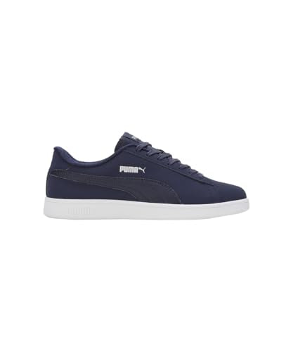 PUMA Unisex-Adult Smash V2 Buck Peacoat-Silver-White Sneaker - 11 UK (39571203)