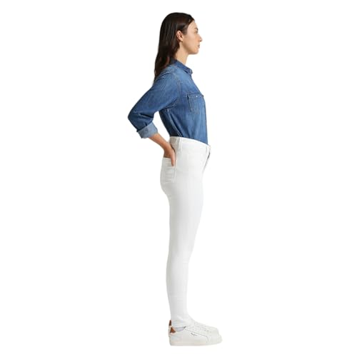 Pepe Jeans Women's Straight Jeans (PL204960P578_White