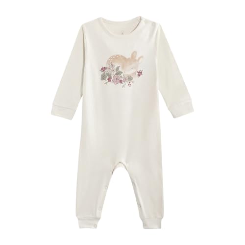 Mothercare Girls Arctic Berry Printed Full Sleeve All-In-One - Cream