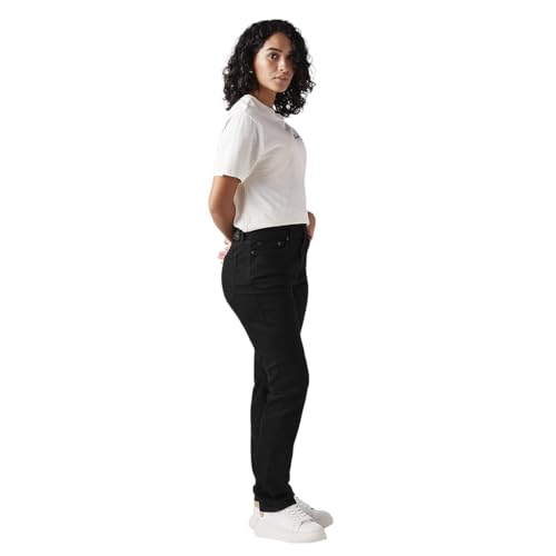Levi's Women's Black Wedgie Slim Fit Mid Rise Jeans