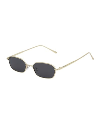 Carlton London Gold Toned with UV Protected Lens Rectangle Sunglass for unisex