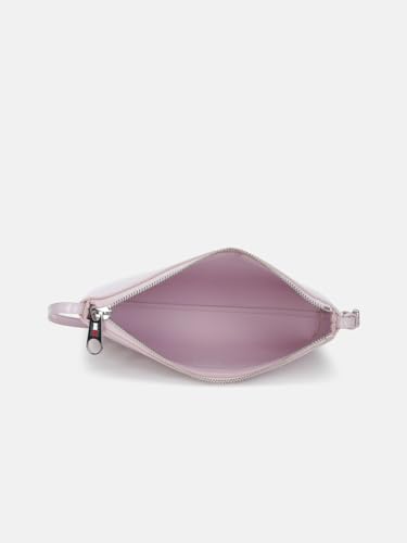 Solid Light-Pink Polyurethane Tote Bag