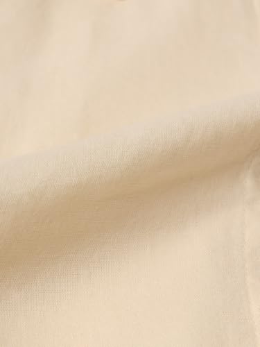 The Souled Store Seashell Women Full Length Spread Collar Off White Embroidered Cotton Linen Blend Regular Fit Breathable Side Tie-Up Lightweight Everyday Shirt for Casual Wear