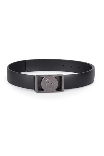 Men Black Solid Formal Belt