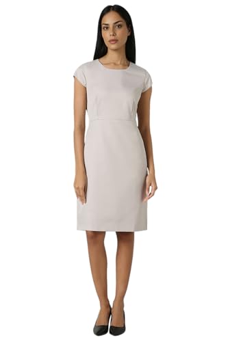 Van Heusen Women Women's Polyester Blend Modern Above The Knee Dress (VWDRCRGF144609_Grey