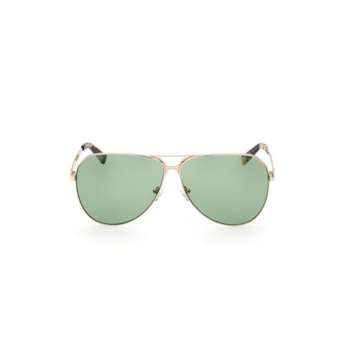 Guess 100% UV protecetd | Large | Full Rim | Pilot | Frame: Gold | Lens: Green