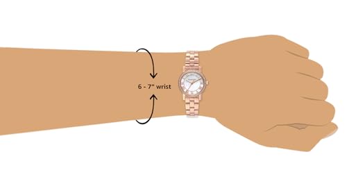 Michael Kors Norie Analog White Dial Gold Band Women's Stainless Steel Watch-MK3558