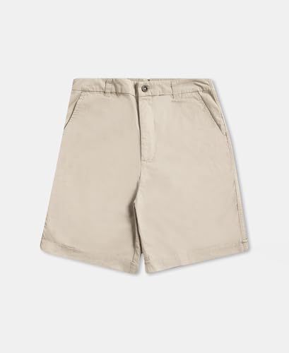 Jockey A125 Women's Super Combed Cotton Woven Twill Fabric Relaxed Fit Shorts with Convenient Side Pockets_Oxford Tan_XXL