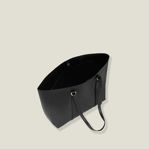 Accessorize London Women's Black Classic Large Tote Bag