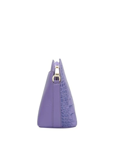 Da Milano Women's Leather Sling Bag - Purple