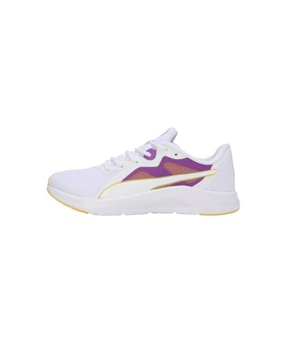 PUMA | Seriah Women's Running Shoes | White-Ultraviolet-Pelé Yellow | 5UK