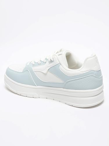 XTEP Canvas White,Green Classic Sneakers for Women Euro- 36
