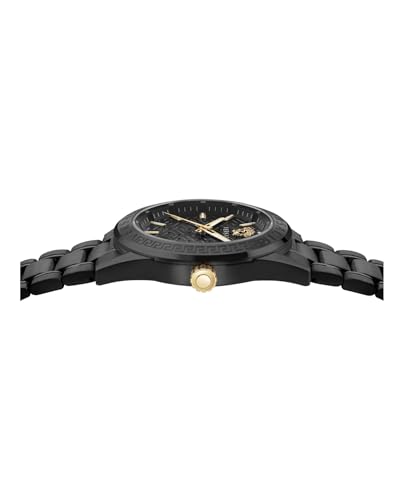 Versace V-Code 42 mm Black Dial Men Analog Watch- VE6A00925