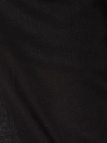 Max Women Embroidered Hem Palazzos (Black_S)