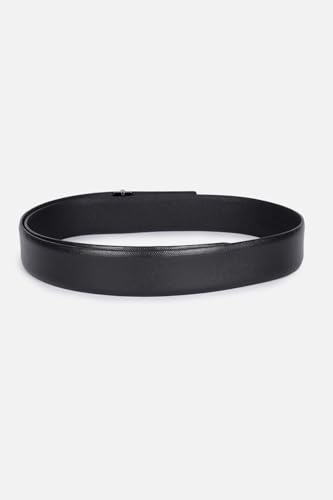 Men Black Textured Formal Belt