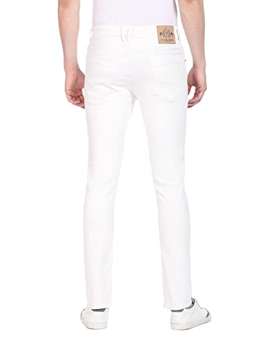 U.S. POLO ASSN. Men's Slim Mid Rise Jeans (UDJC0071_White_34)