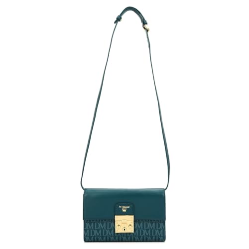 Da Milano Leather Sling Bag for Women - Blue (LSB-02512)