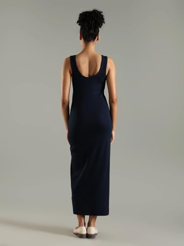 Cotton Scoop Neck Bodycon Dress
