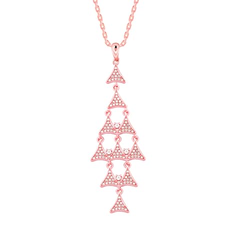 GIVA 925 Silver Rose Gold Baum Pendant With Link Chain| Necklace to Gift Women & Girls | With Certificate of Authenticity and 925 Stamp | 6 Months Warranty