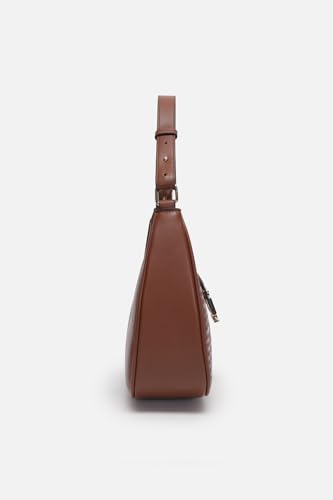 Allen Solly Womens textured brown HANDBAG