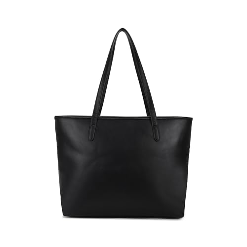Fastrack Textured Tote | Textured Faux-Leather Tote Bag for Women | Spacious Handbag with Sturdy Handles for Work & Leisure