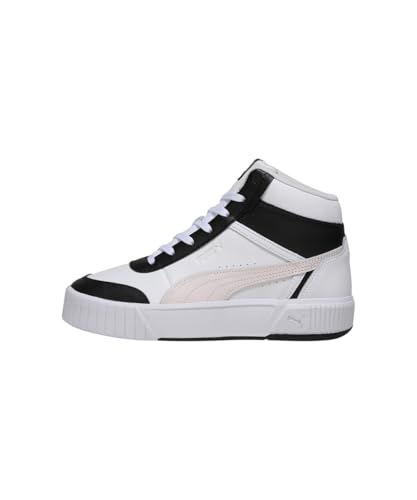 Puma | Carina Mia Women’s Mid-Cut Sneakers | White-Jasmine Flower-Black | 4UK