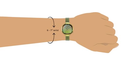 Titan Raga Moments of Joy Quartz Analog Green Dial Metallic Green Stainless Steel Strap Watch for Women - NT95134QM01