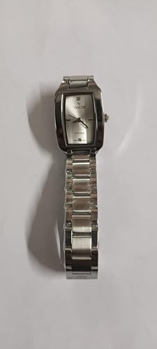 Yacbi YF01S Women's Stainless Steel Wrist Watch, Silver Rectangular Dial with Japanese Quartz Movement, 22mm Dial, 14mm Band, 3BAR Water Resistant