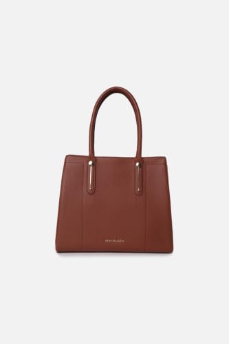 Women Brown Textured Casual Tote Bag