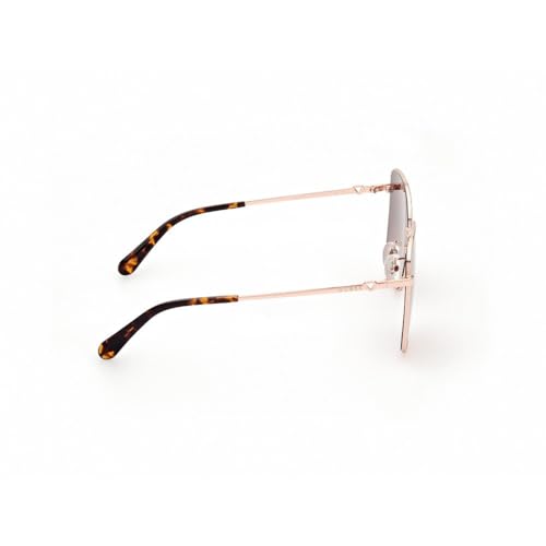 GUESS 100% UV protected | Gradient | Full Rim | large | Women | Square | frame: Gold Metal | Lens: Brown