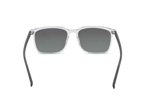 IRUS Men Rectangular sunglasses | 100% UV protection and polarized | Small Size | Green Polarized Tri Acetate Cellulose lens