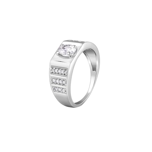 GIVA 925 Silver Signet Ring For Him, Adjustable | Gifts for Men and Boys | With Certificate of Authenticity and 925 Stamp | 6 Months Warranty