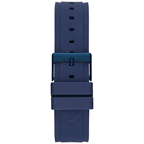 Guess Silicone Rigor Analog Blue Dial Women Watch-U0571L1, Blue Band