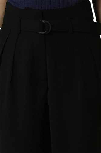Van Heusen Women's Regular Casual Pants (VWTPPTRFN35733_Black