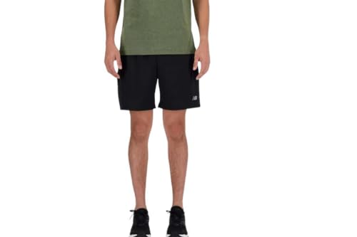 New Balance Men's Sport Essential Short 7" Linerless,Black,L