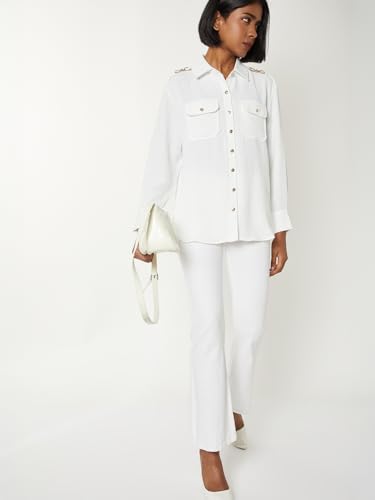 Max Women's Regular Shirt (SM01_Ivory