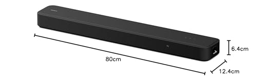 Sony HT-S2000 5.1ch Dolby Atmos Compact Soundbar Home Theatre System with SA-SW3 Wireless Subwoofer and SA-RS3S Rear Speaker(Dolby Atmos/DTSX, Bluetooth Connectivity, HDMI, Optical,HEC App Control)