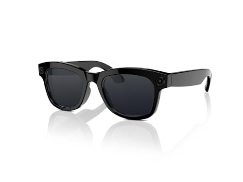 Futopia AIVIS-M AI Smart Glasses|8MP Camera|IP67 Waterproof Black Frame|Photochromic Lenses|32GB Memory|Photo & Video|AntiShake Photography ChatGPT AI|Real-time multilingual Translation|Built in WiFi