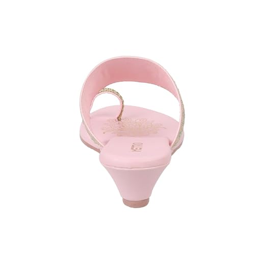 Metro Women Pink Ethnic Wedge Heel Sandal UK/3 EU/36 (32-581)